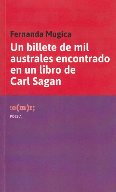 Un billete de mil australes encontrado en un libro de carl sagan